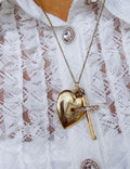 Heart Locket with Cross